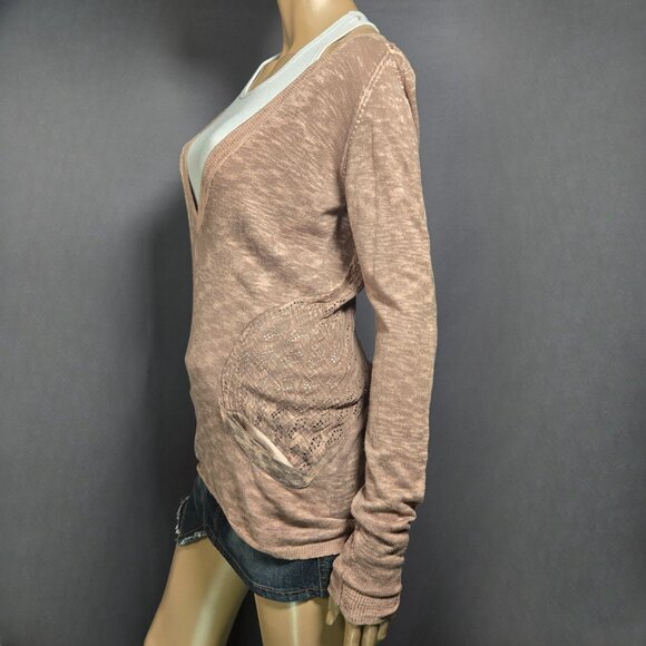 Vintage Diesel Womens Sweater Size XS Thin Knit V neck Grunge Indie Sleaze - Picture 7 of 14